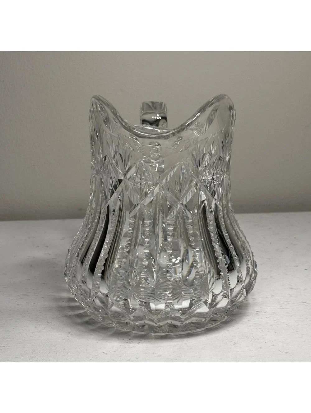 Antique Signed Libbey American Brilliant Cut Glass Pitcher & 4Tumblers